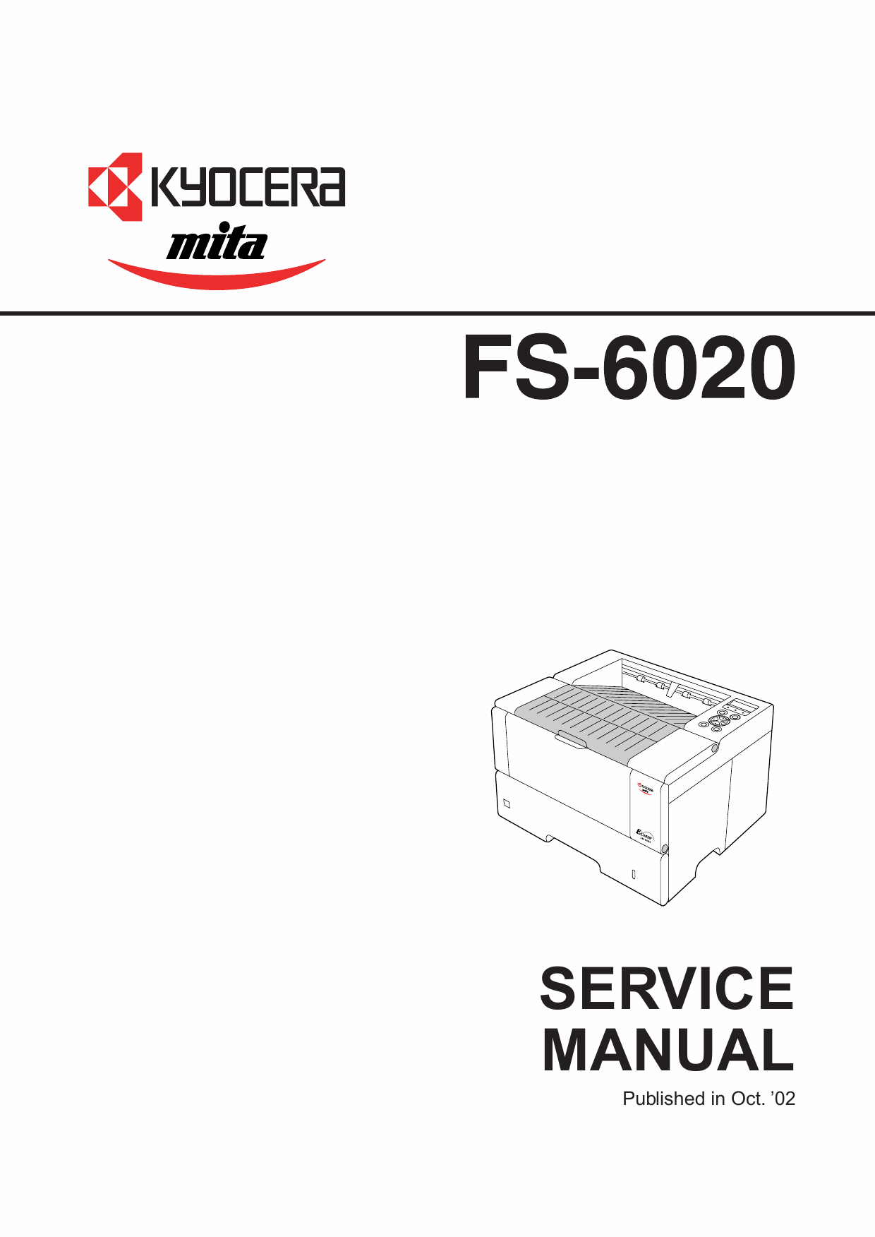 KYOCERA LaserPrinter FS-6020 Parts and Service Manual-1